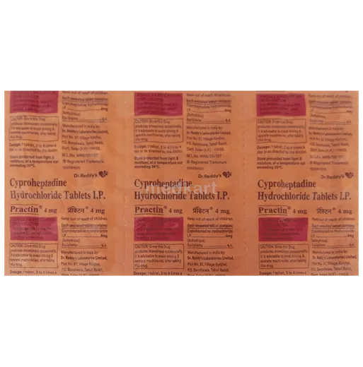 practin 4mg tablet 15's